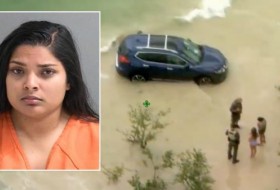 代表:佛罗里达一名女子被控酒后驾车，她在海滩上超速行驶，撞入水中