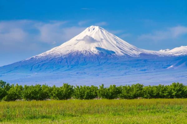 Mount Ararat is located on the border of Turkey, Armenia and Iran.