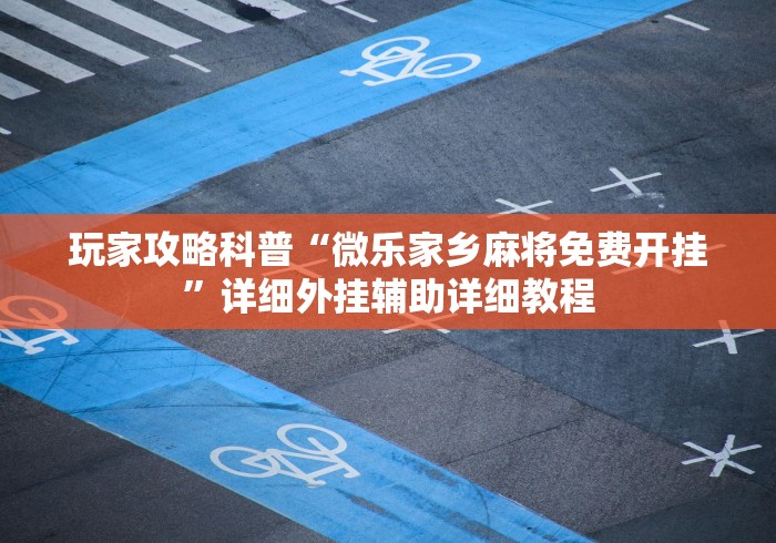 玩家攻略科普“微乐家乡麻将免费开挂”详细外挂辅助详细教程