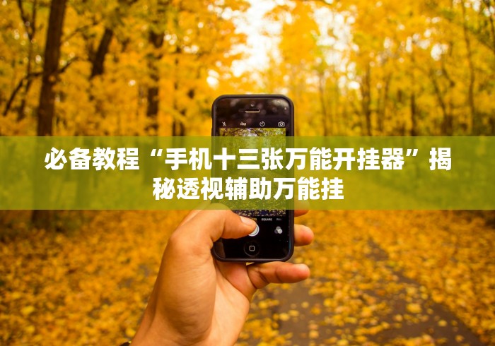 必备教程“手机十三张万能开挂器”揭秘透视辅助万能挂