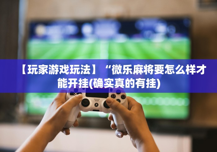 【玩家游戏玩法】“微乐麻将要怎么样才能开挂(确实真的有挂) 【玩家游戏玩法】“微乐麻将要怎么样才能开挂(确实真的有挂)