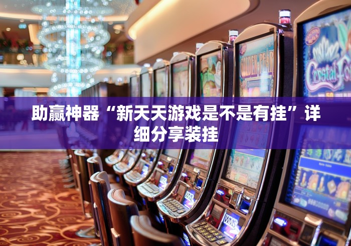 助赢神器“新天天游戏是不是有挂”详细分享装挂