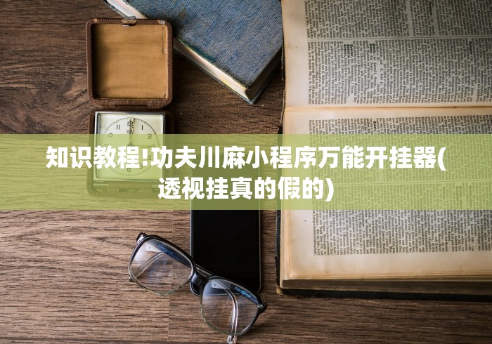 知识教程!功夫川麻小程序万能开挂器(透视挂真的假的)