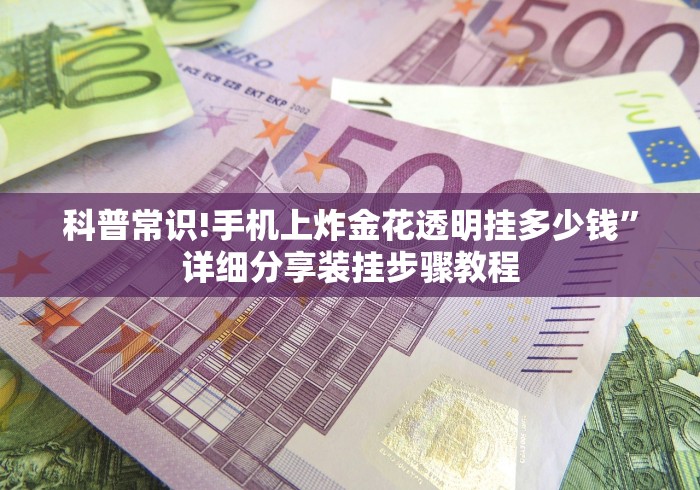 科普常识!手机上炸金花透明挂多少钱”详细分享装挂步骤教程