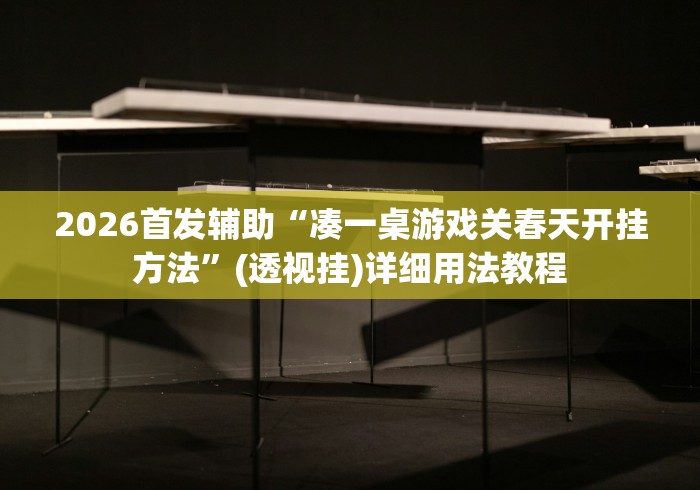 2026首发辅助“凑一桌游戏关春天开挂方法”(透视挂)详细用法教程