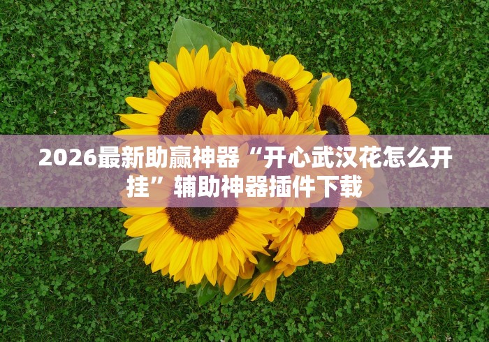2026最新助赢神器“开心武汉花怎么开挂”辅助神器插件下载
