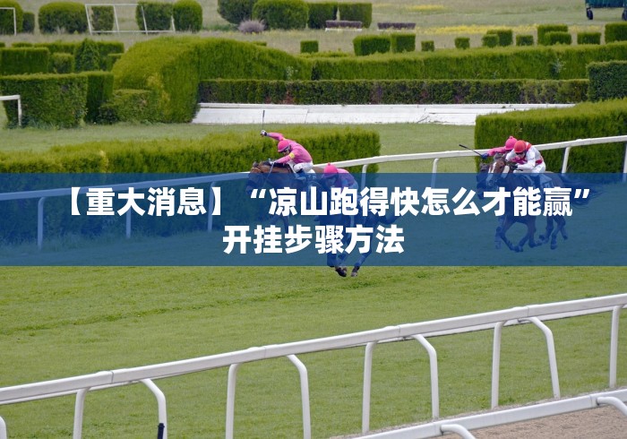 【重大消息】“凉山跑得快怎么才能赢”开挂步骤方法