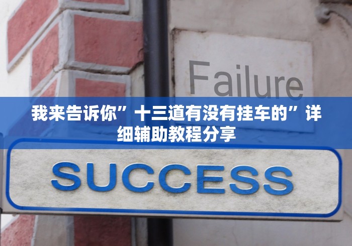 我来告诉你	”十三道有没有挂车的”详细辅助教程分享