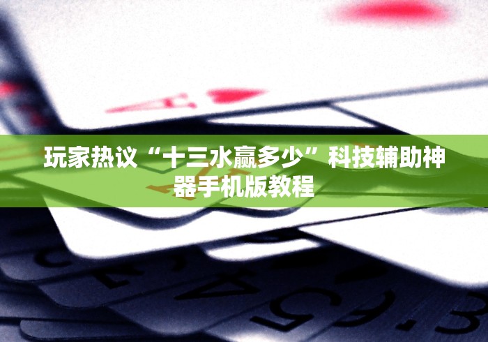 玩家热议“十三水赢多少”科技辅助神器手机版教程