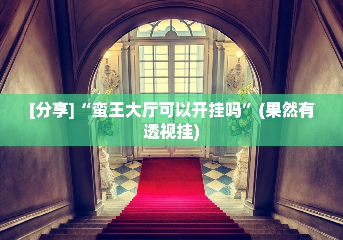 [分享]“蛮王大厅可以开挂吗”(果然有透视挂)