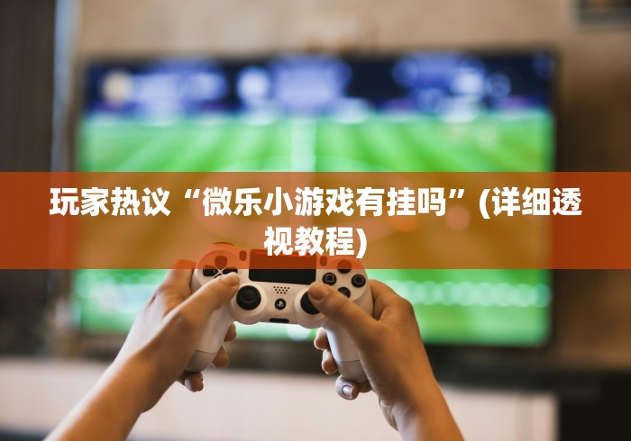 玩家热议“微乐小游戏有挂吗”(详细透视教程)
