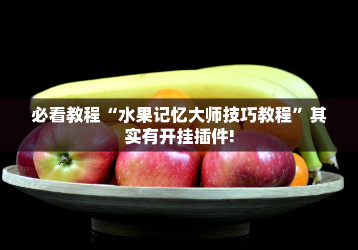必看教程“水果记忆大师技巧教程”其实有开挂插件!