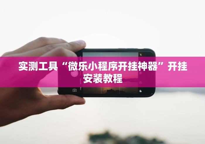 实测工具“微乐小程序开挂神器”开挂安装教程