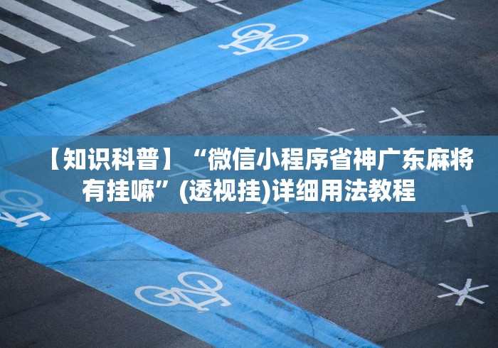 【知识科普】“微信小程序省神广东麻将有挂嘛	”(透视挂)详细用法教程