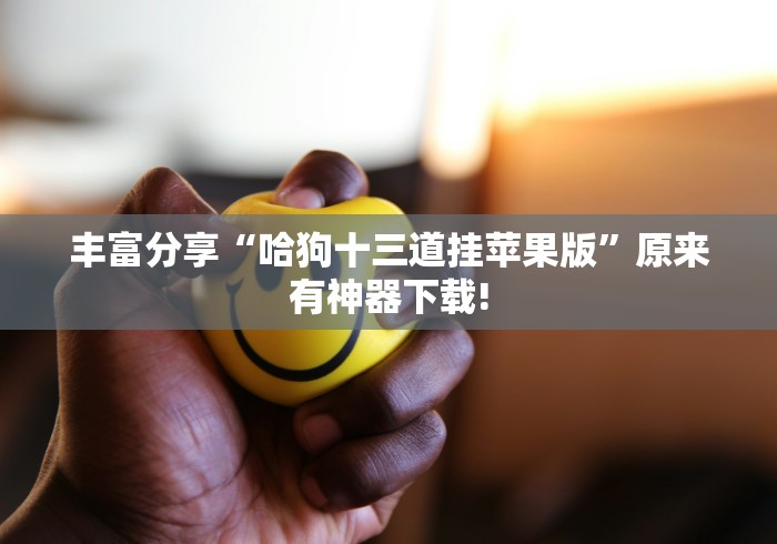 丰富分享“哈狗十三道挂苹果版”原来有神器下载!