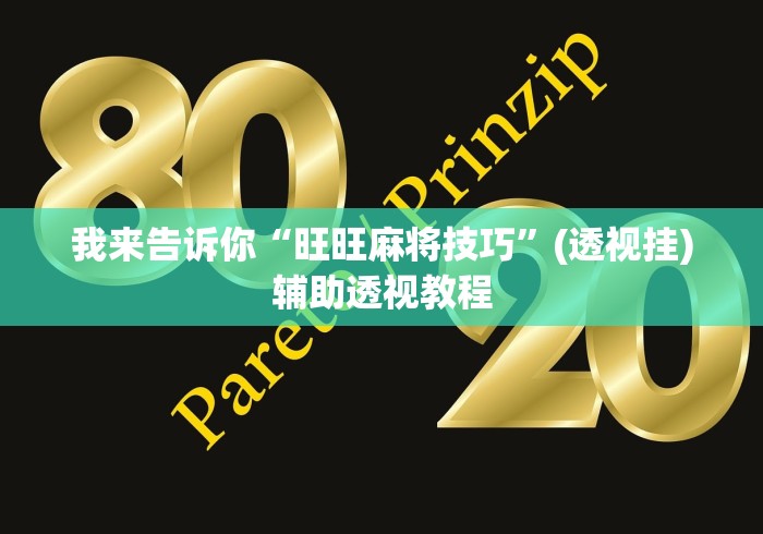 我来告诉你“旺旺麻将技巧”(透视挂)辅助透视教程