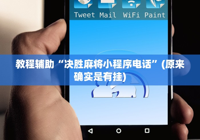 教程辅助“决胜麻将小程序电话”(原来确实是有挂)