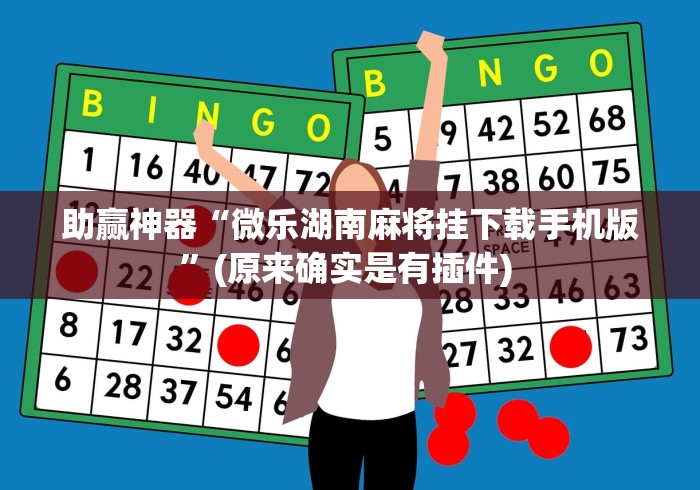 助赢神器“微乐湖南麻将挂下载手机版”(原来确实是有插件) 