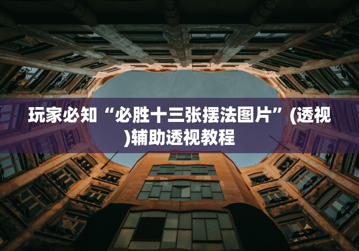 玩家必知“必胜十三张摆法图片	”(透视)辅助透视教程