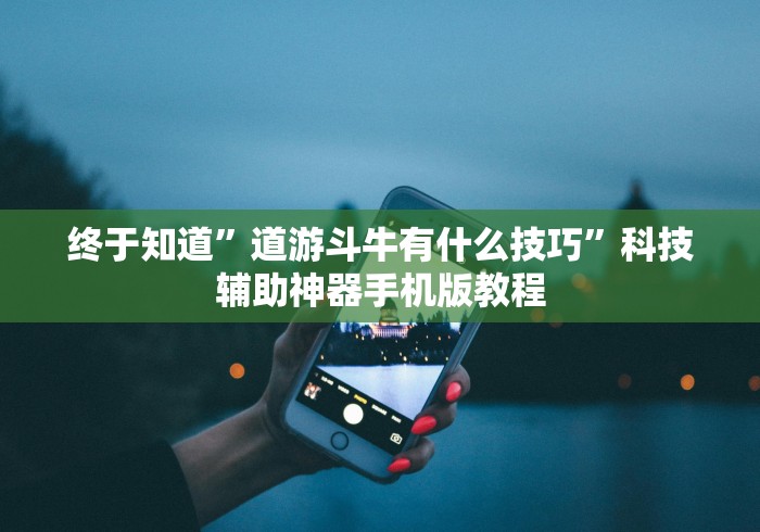 终于知道	”道游斗牛有什么技巧”科技辅助神器手机版教程