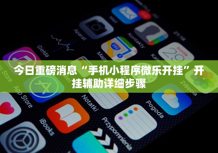 今日重磅消息“手机小程序微乐开挂	”开挂辅助详细步骤