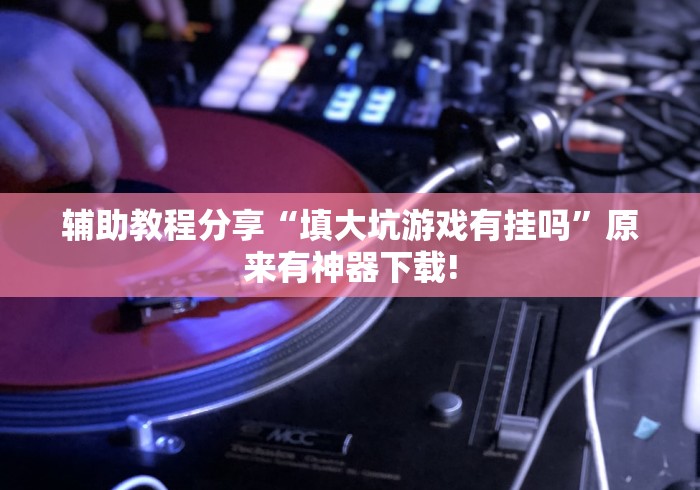 辅助教程分享“填大坑游戏有挂吗”原来有神器下载!